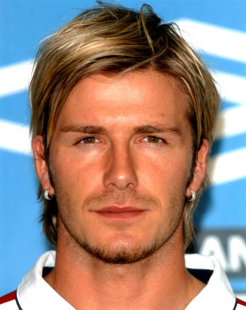 David Beckham on David Beckham With Blonde Medium Hairstyle Jpeg  1 Comment