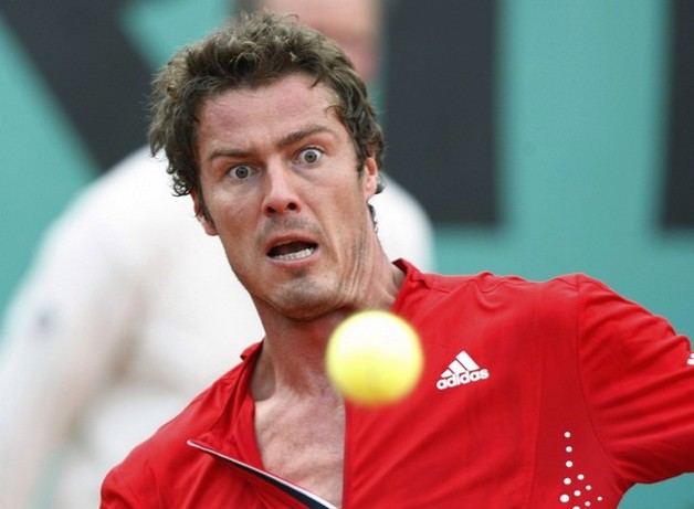 russian hairstyle. Russian tennis player Marat