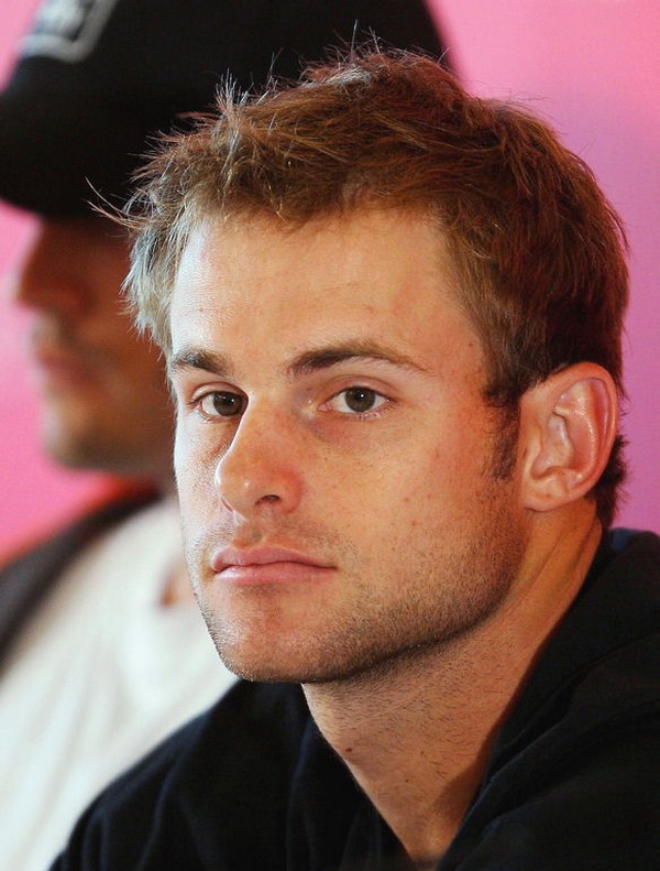 andy roddick hair. Andy Roddick with messy short