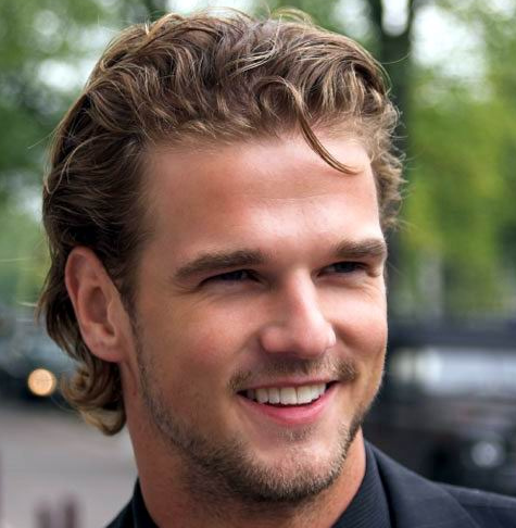 Hairstyles With Curls And Bangs. Hot medium man hairstyle with