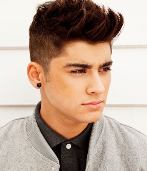 Zayn Malik hot singer with his very short hair in the back and on the ...