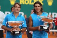 Rafael Nadal with wavy long hairstyle_Nadal with Thomas Robredo for tennis doubles.jpg
