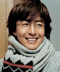 Bae Yong Joon image with sexy hairstyle
